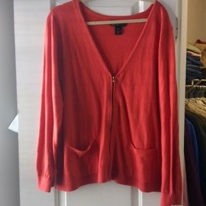 22/24 pumpkin zip sweater